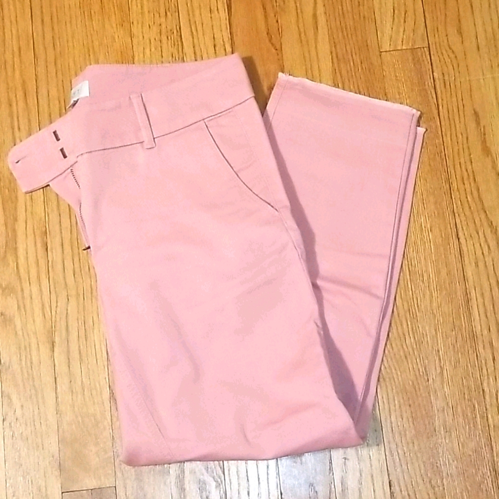 Loft pink modern chino crop